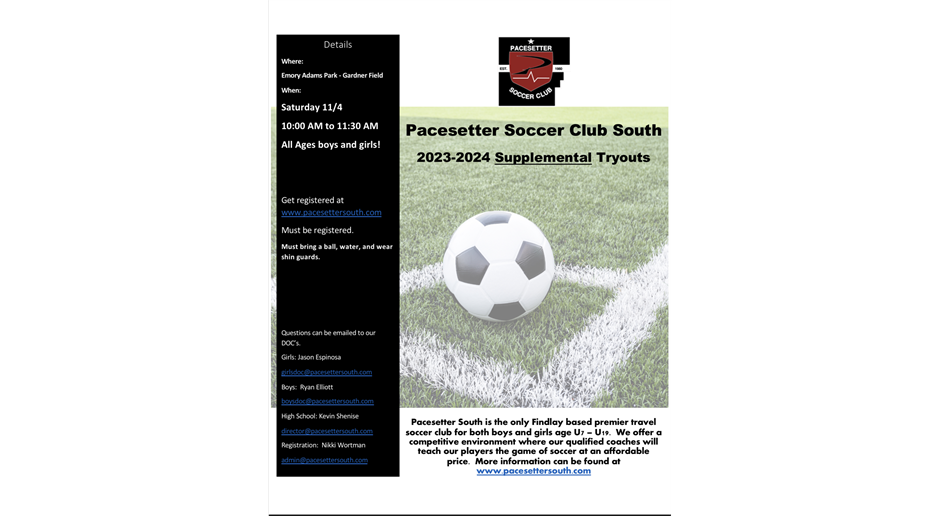 2023/24 Supplemental Tryouts